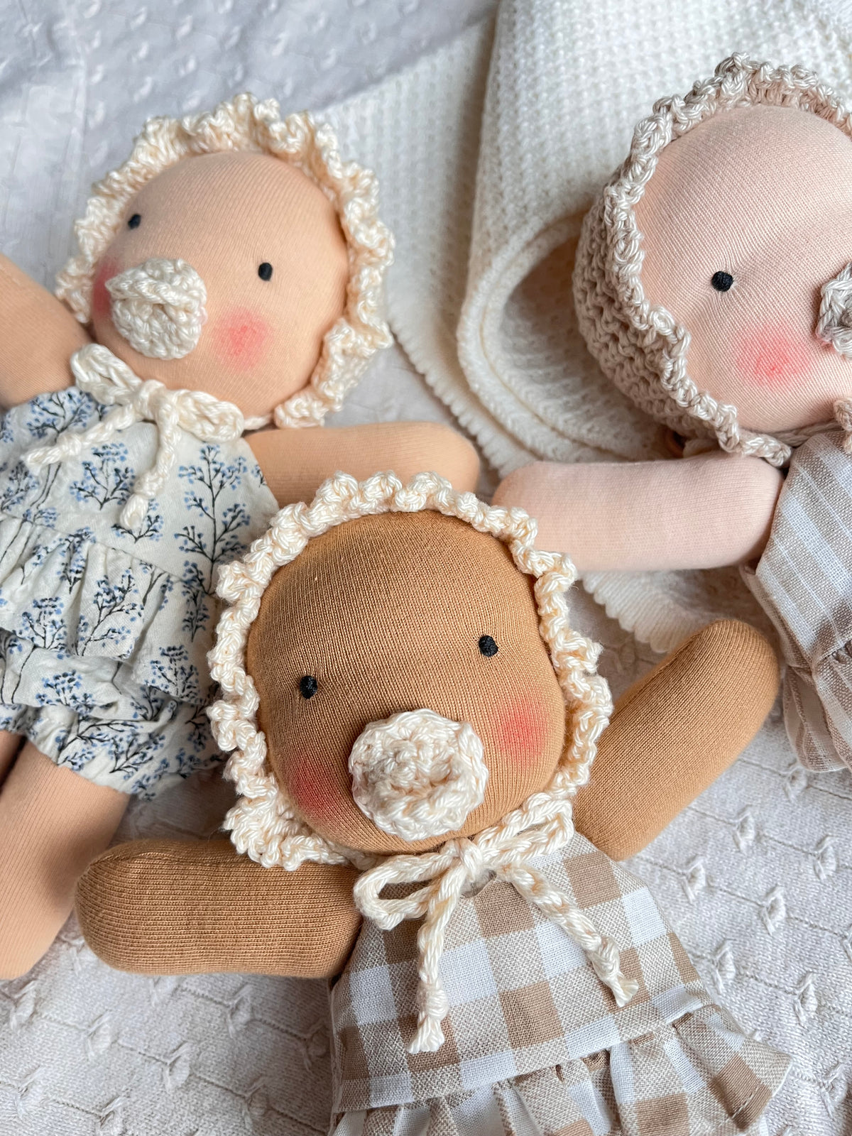 Waldorf doll Baby / tanned skin