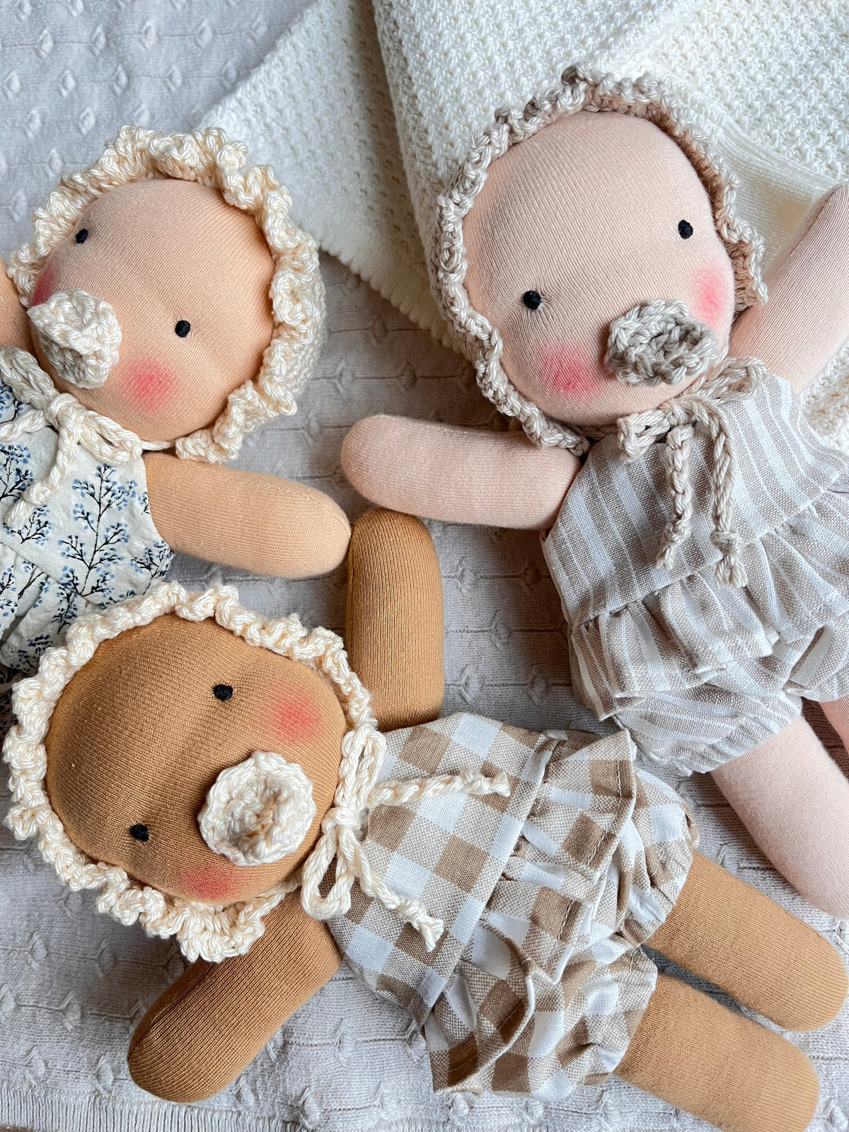 Waldorf doll Baby / tanned skin