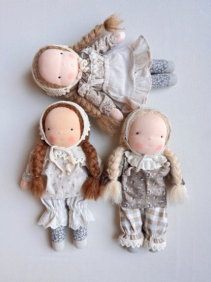 Waldorf doll OFELIA medium / lace collection