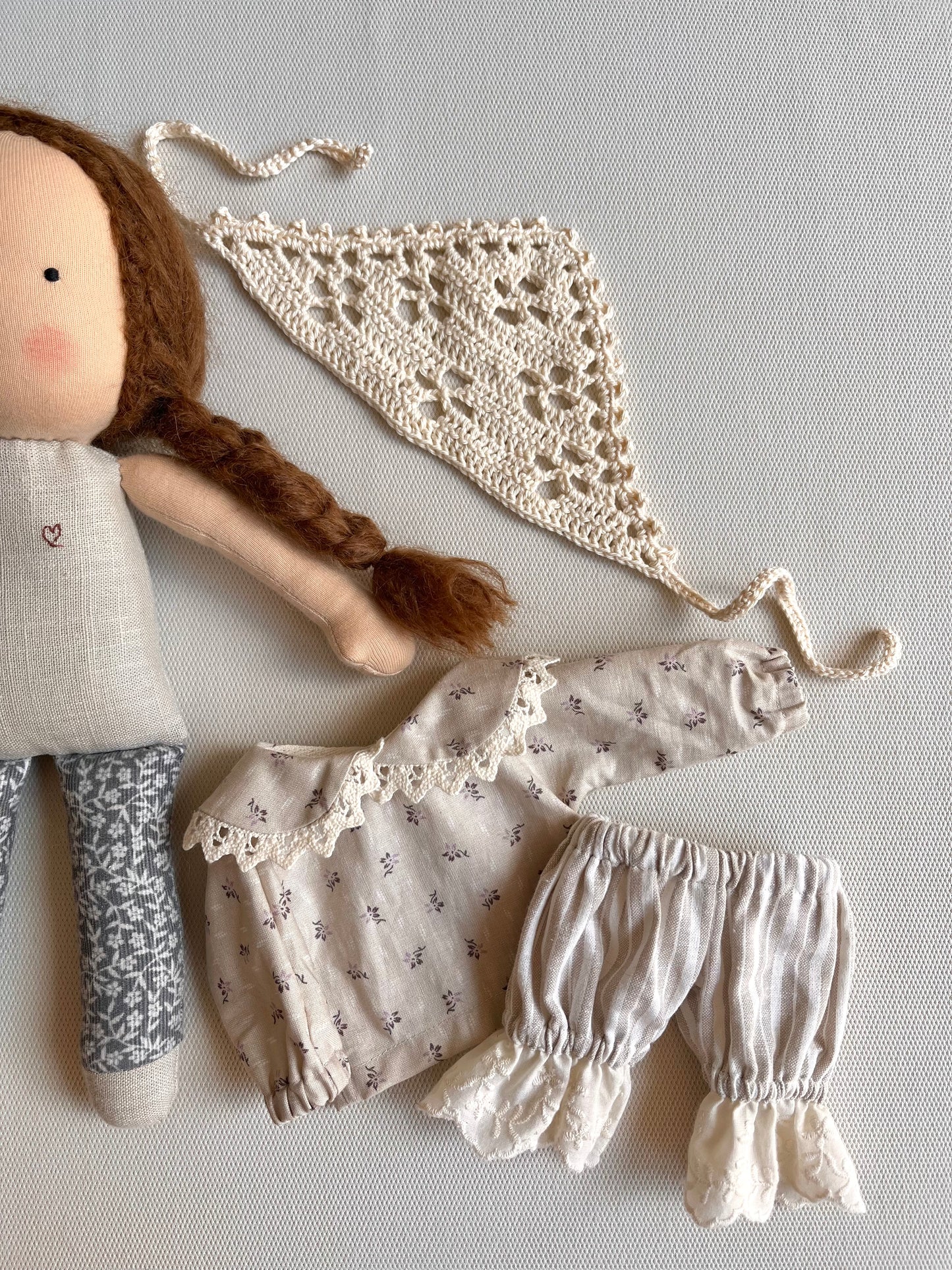 Waldorf doll FREJA medium / lace collection