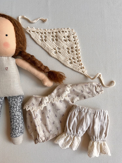 Waldorf doll FREJA medium / lace collection
