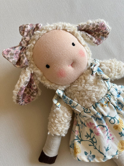 Fluffy lamb inspired by Waldorf doll