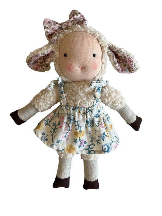 Fluffy lamb inspired by Waldorf doll
