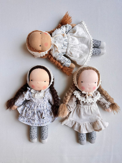 Waldorf doll OFELIA medium / lace collection