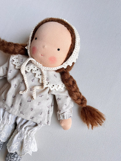 Waldorf doll FREJA medium / lace collection