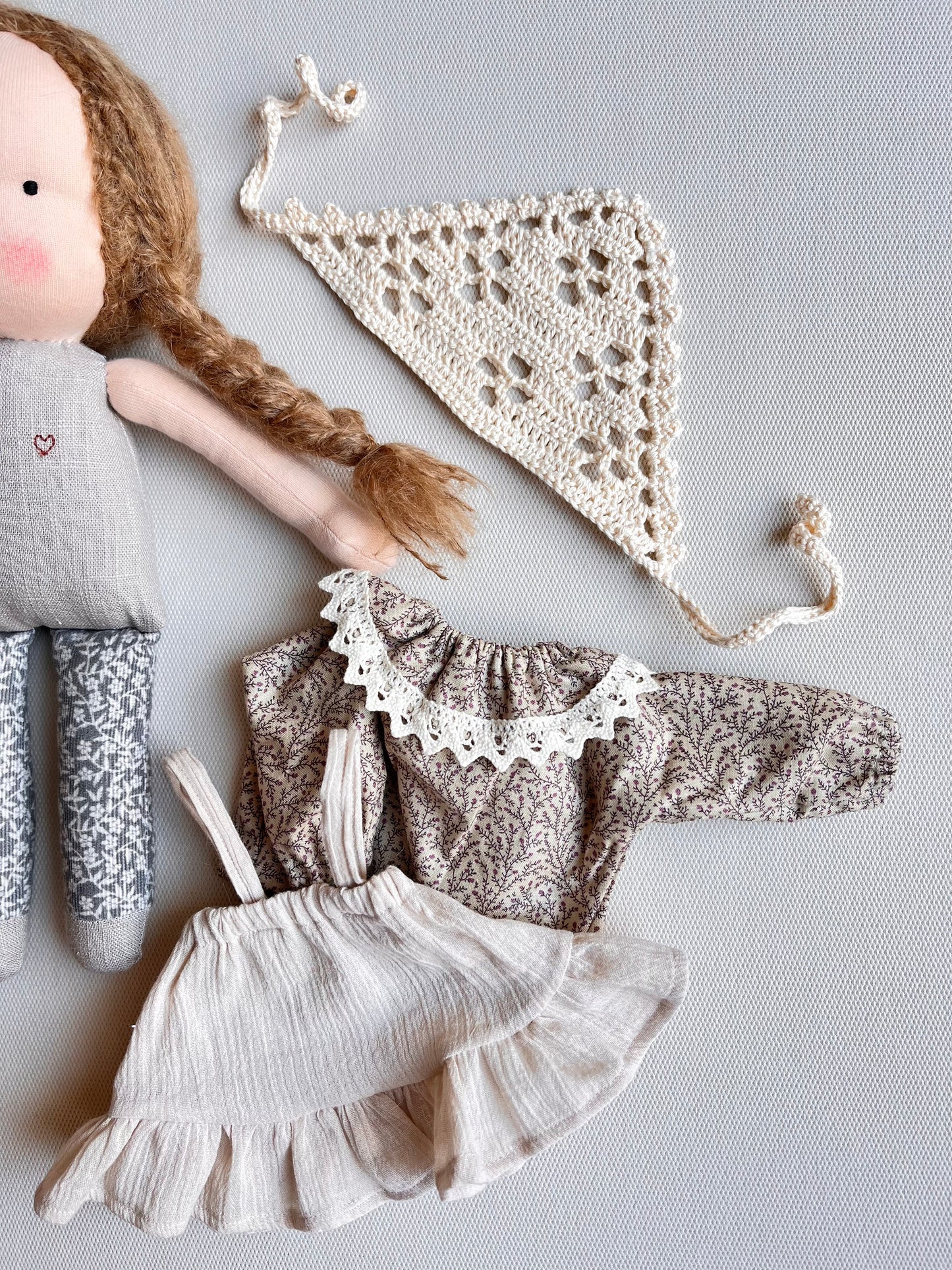 Waldorf doll OFELIA medium / lace collection