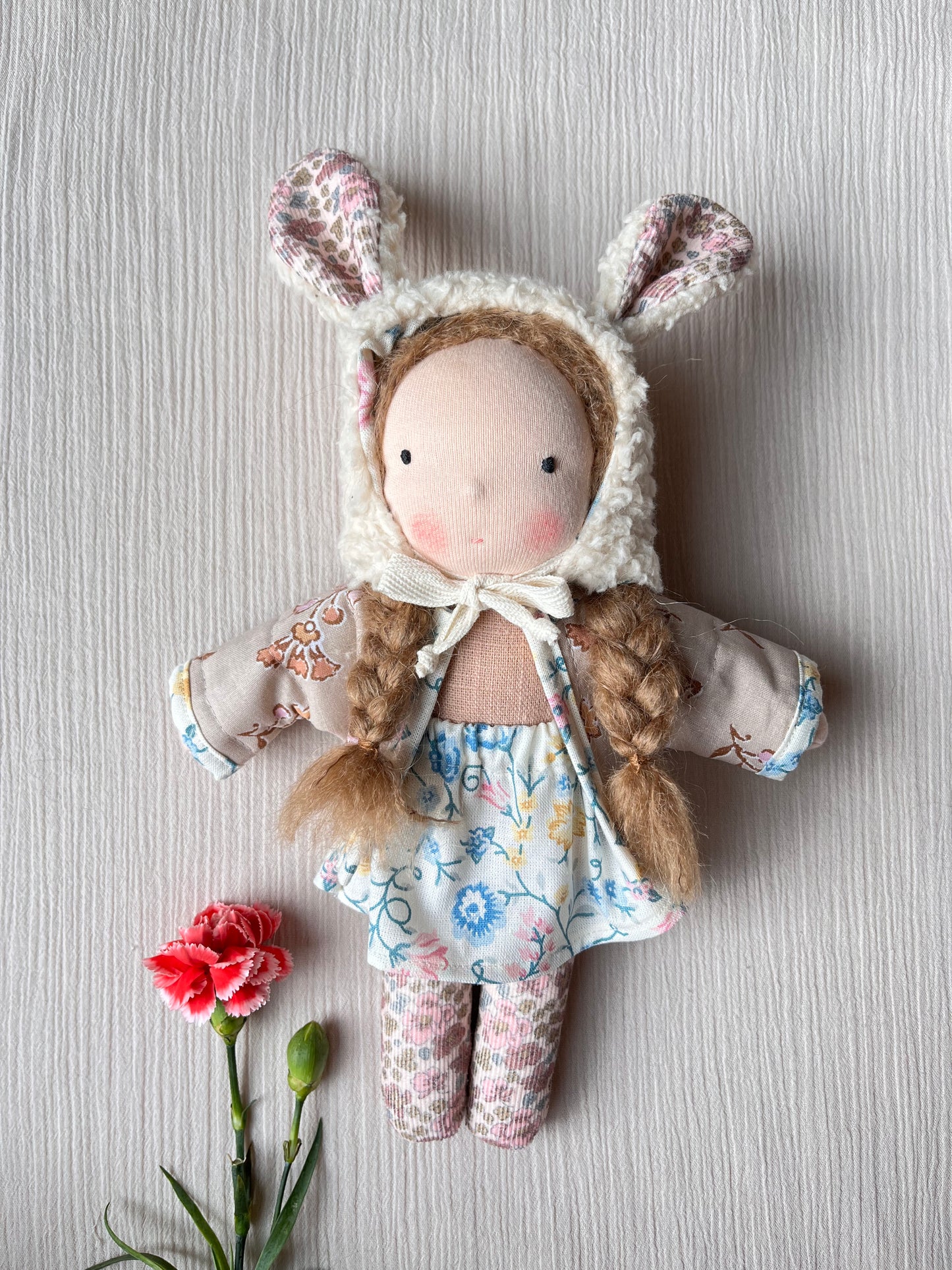 Waldorf doll OFELIA small / bunny collection