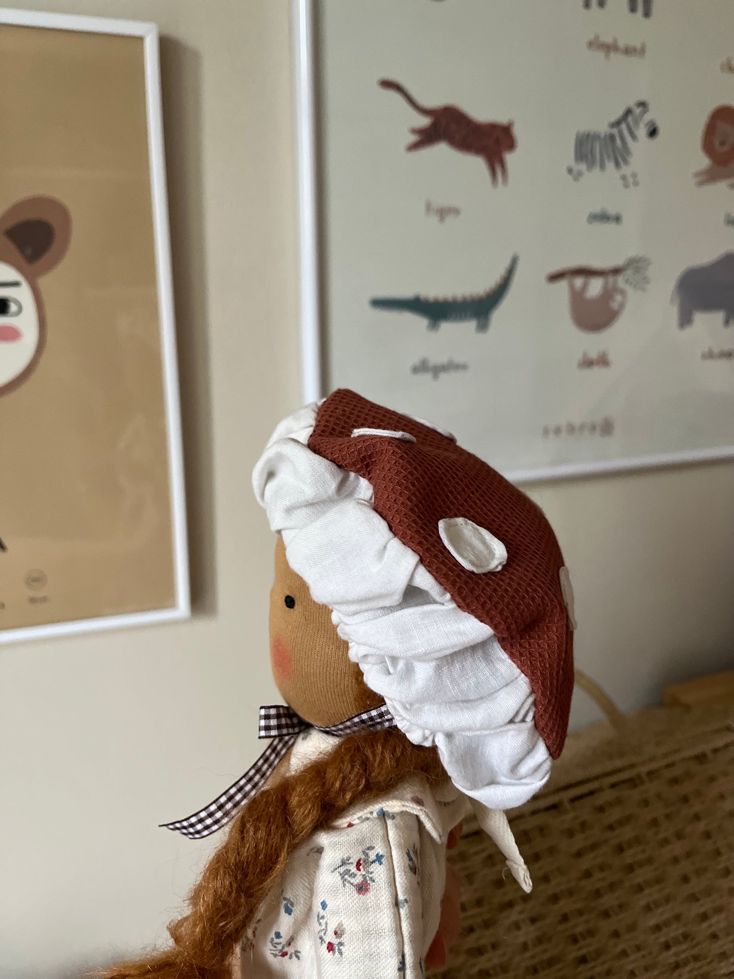 Waldorf doll FLAVIA medium / mushroom collection