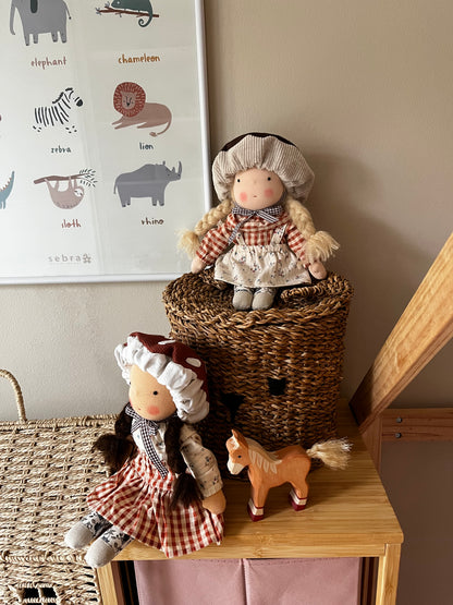 Waldorf doll ILA medium / mushroom collection