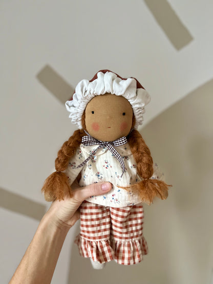 Waldorf doll FLAVIA medium / mushroom collection