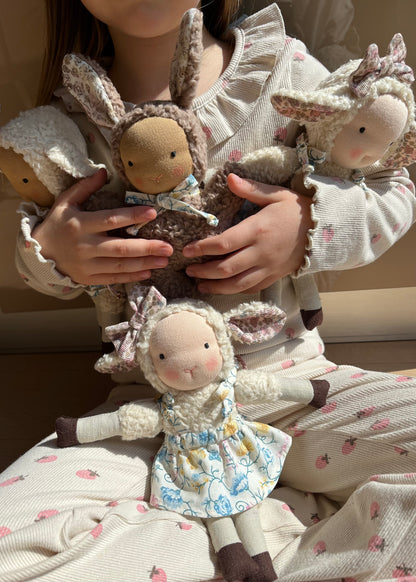 Fluffy lamb inspired by Waldorf doll