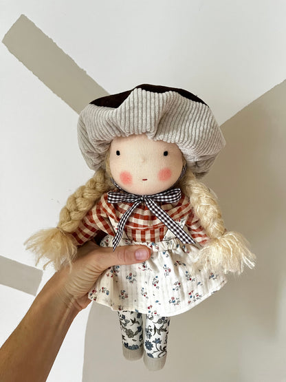 Waldorf doll DEVA medium / mushroom collection