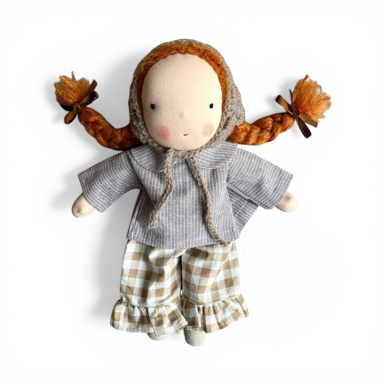 Waldorf doll RORI ENYA medium / gingham collection